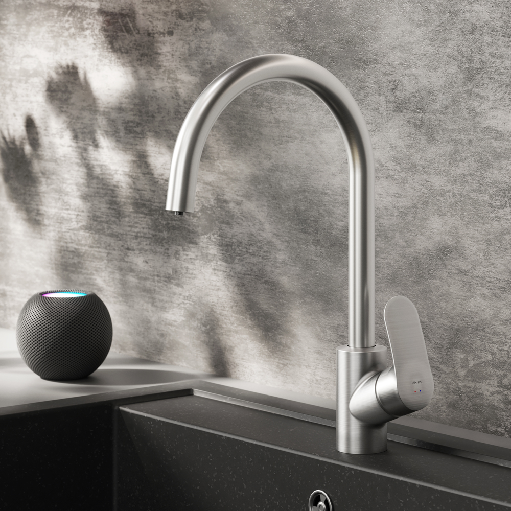 F8007711 смеситель для кухни с каналом для питьевой воды сатин шт. AM.PM Like