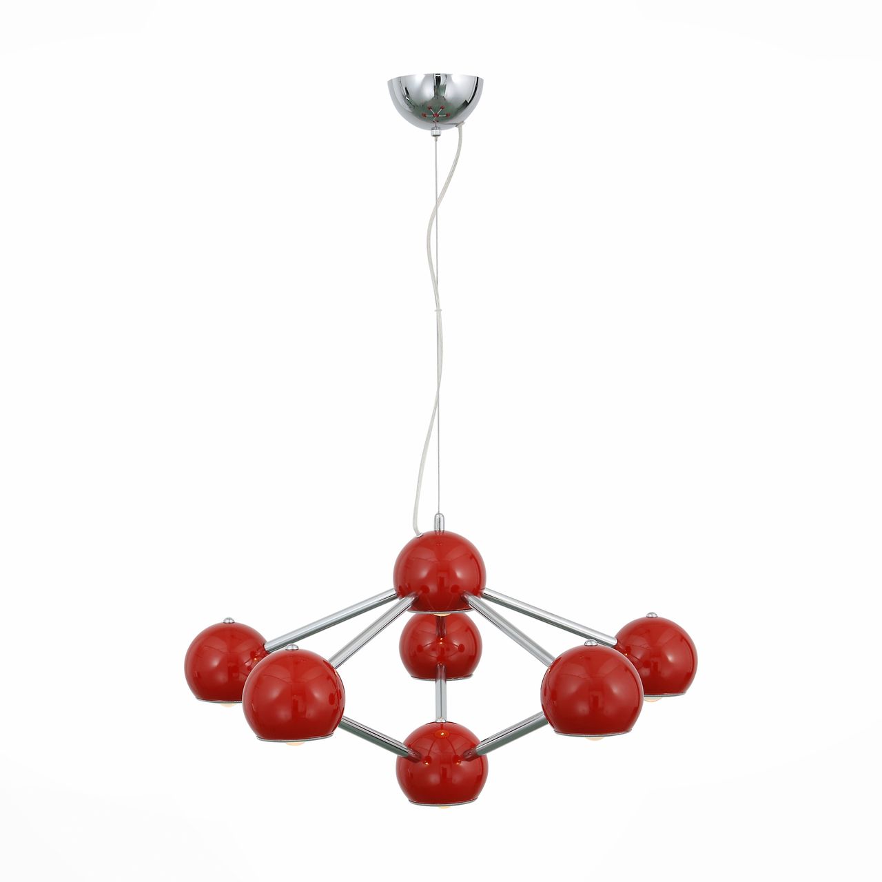 Подвесная люстра ST Luce Rottura SL853.603.07 ST LUCE ДИЗАЙНЕРСКИЕ, ROTTURA RED 108469 Красный  - Вид №2