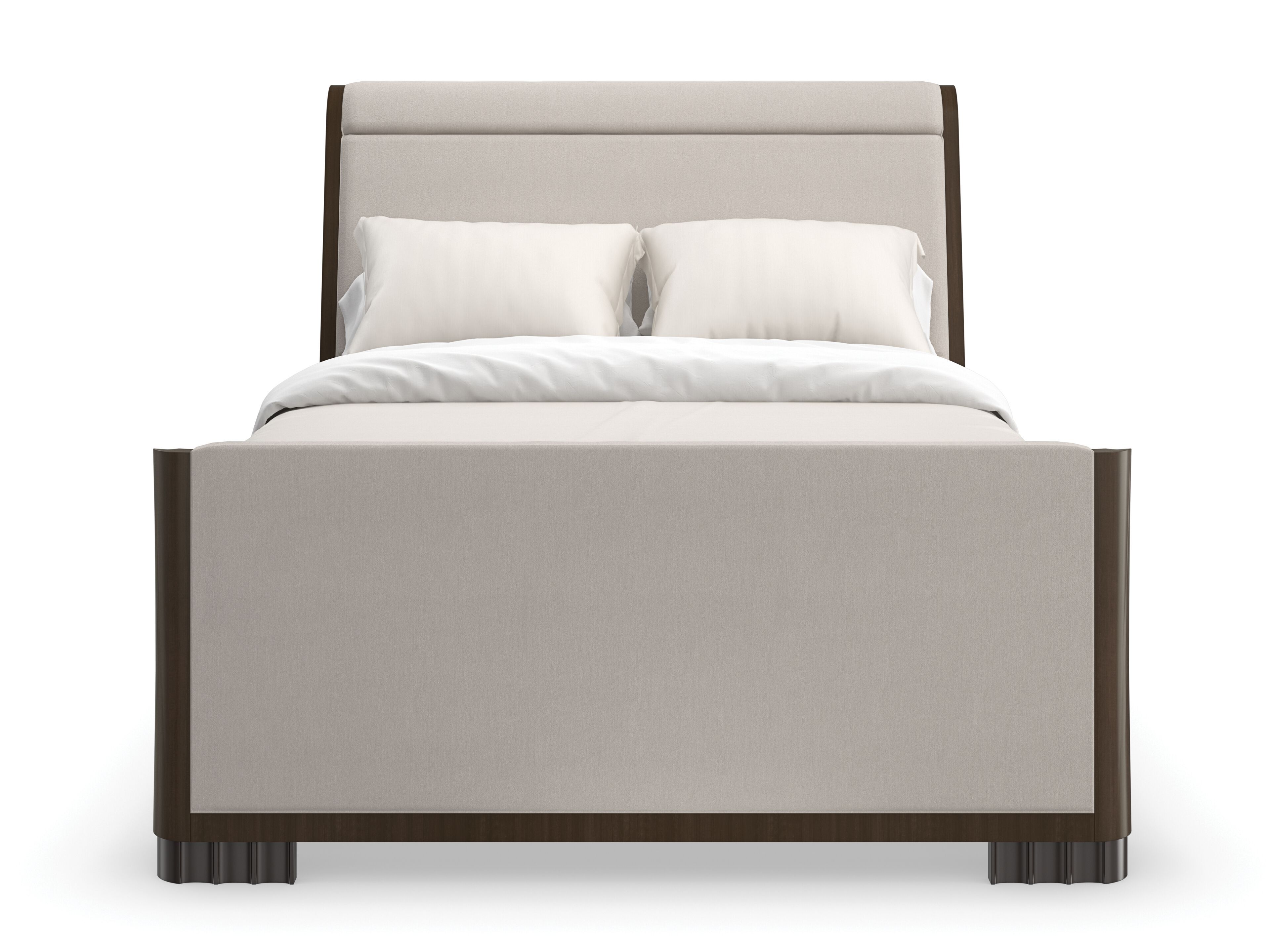 Двуспальная кровать из ткани Caracole SLOW WAVE ARCH-00075484