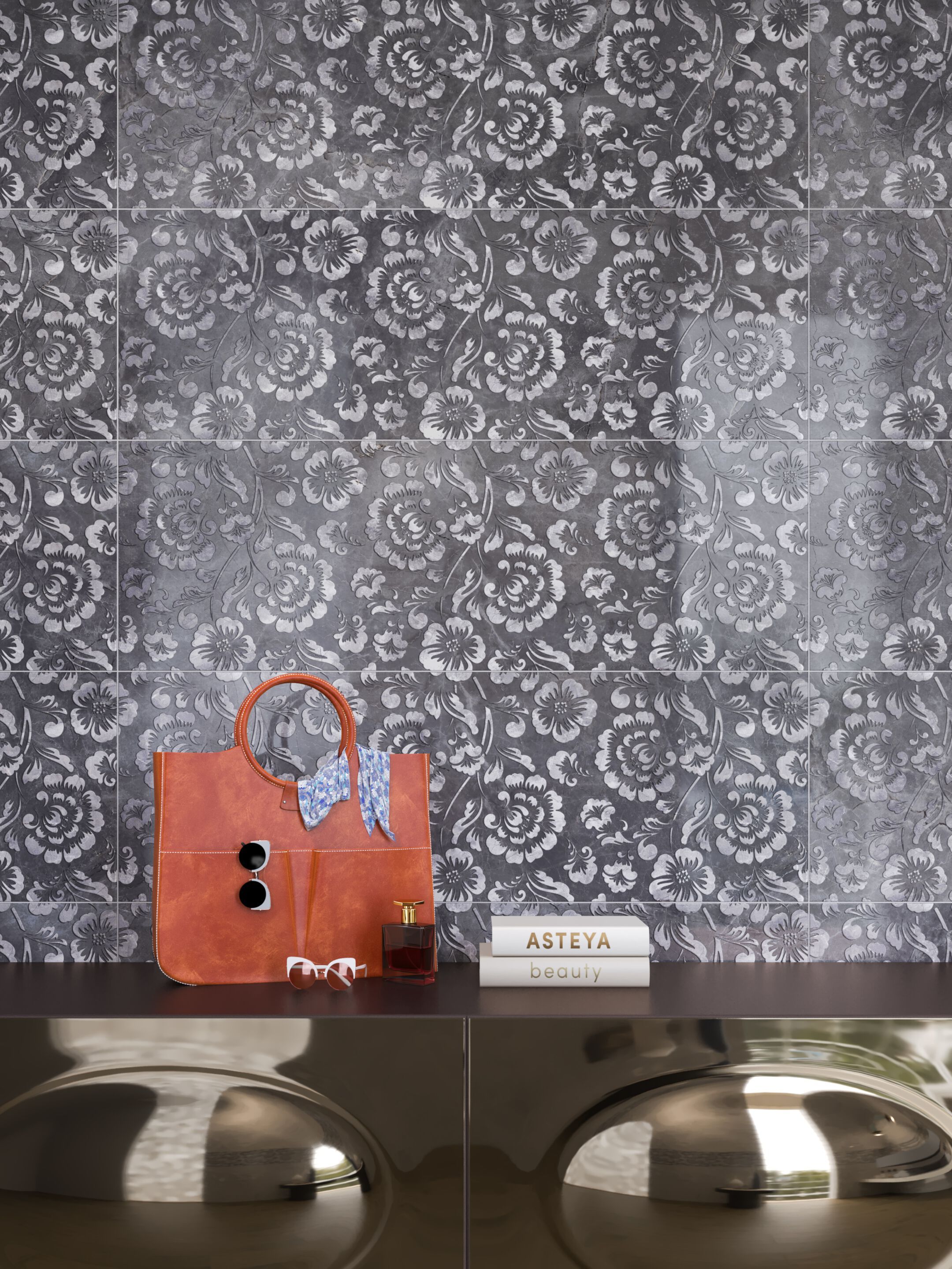 Пол / керамогранит с мраморным эффектом Kaleseramik ванная комната ARCH-00018570 - Вид №1