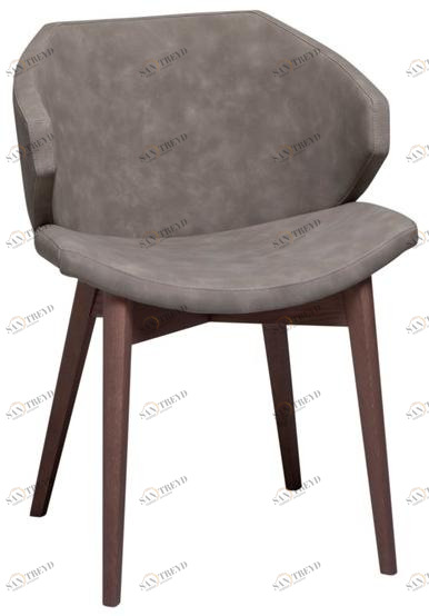 Tonin Casa Стул с подлокотниками из экокожи на деревянной основе sun-id-1435085