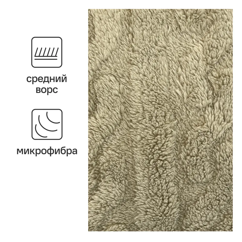 Плед Homely 200x220 см микрофибра цвет бежевый 89337401 STLM-2000259 Ardenza - Вид №1