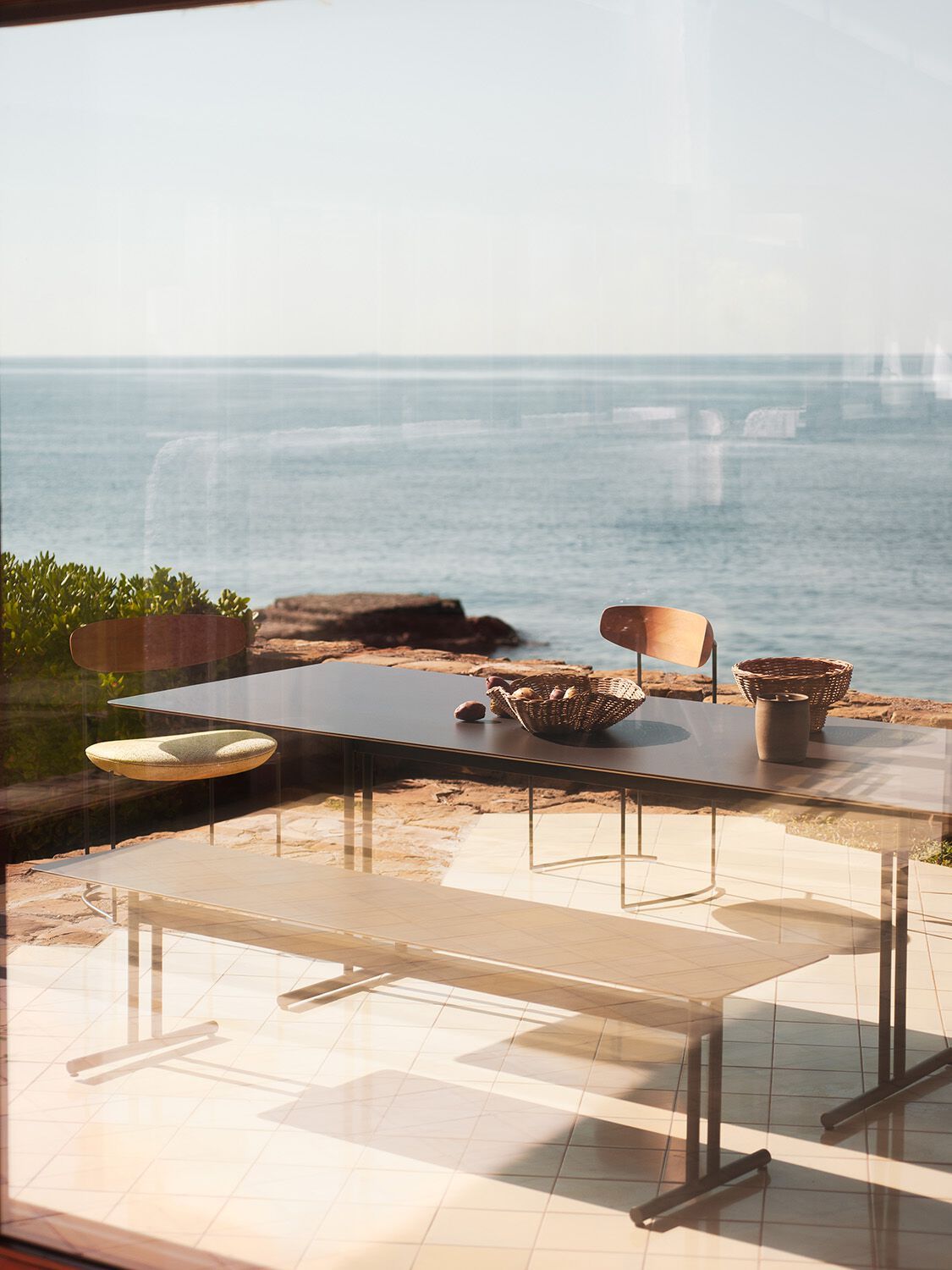 Прямоугольный садовый стол из HPL и металла Potocco Graphic ARCH-00142482 - Вид №3