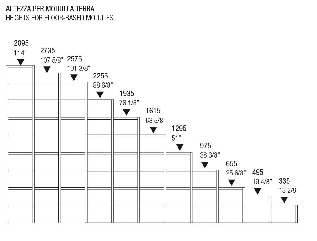 Книжный шкаф из дерева и стекла MisuraEmme CROSSING ARCH-00092195 - Вид №8