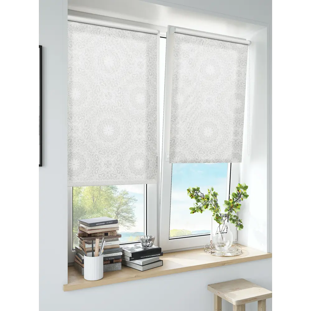 MIAMOZA Калейдоскоп - Рулонная штора белая 160×175 см 84589272 STLM-0052535 - Вид №2