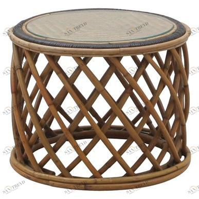 Il Giardino di Legno Круглый журнальный столик из ротанга Alice Alic0476