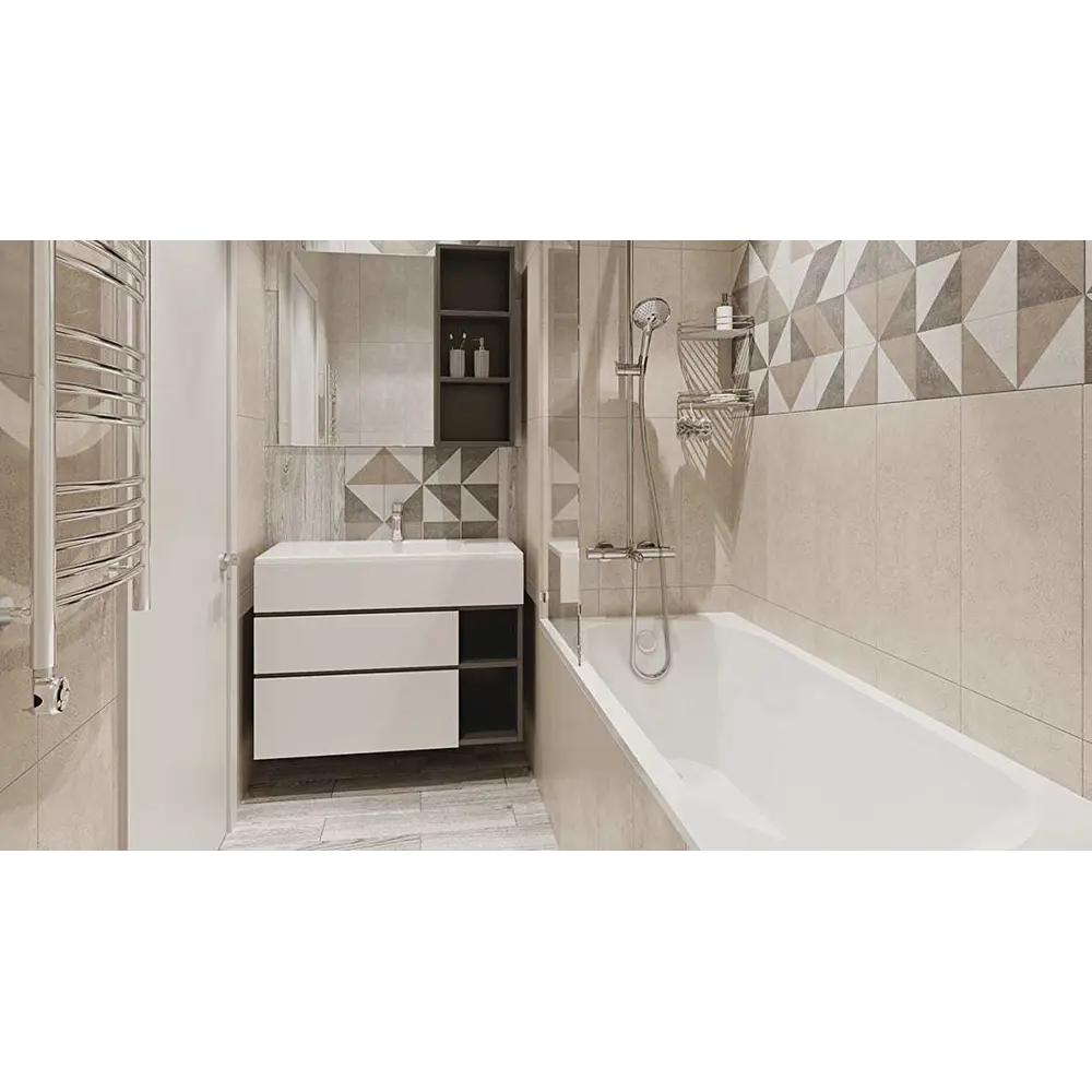 Керамогранит Loft «Гео» 60x15 см 1.36 м2 BELANI STLM-2159807 - Вид №4