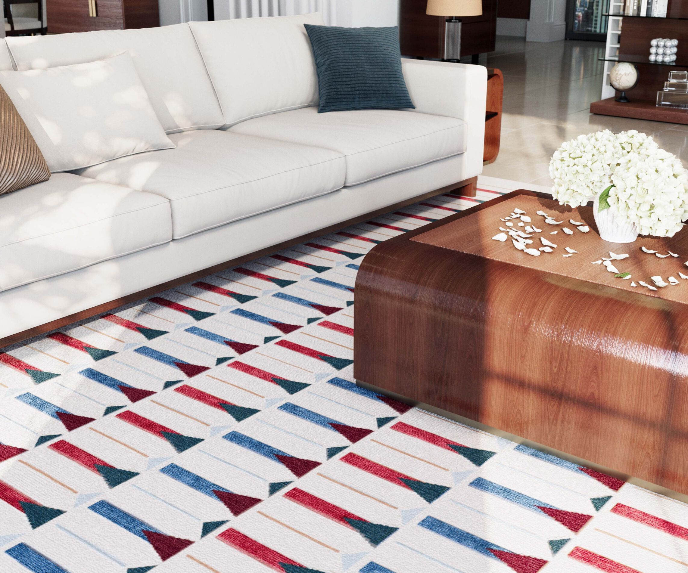 Прямоугольный ковер ручной работы Tapis Rouge узор ARCH-00038878 - Вид №5