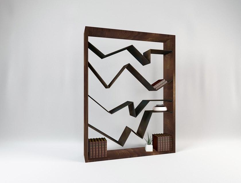 TrackDesign Двусторонний открытый книжный шкаф из стали Corten ™  Ar0882000  - Вид №4