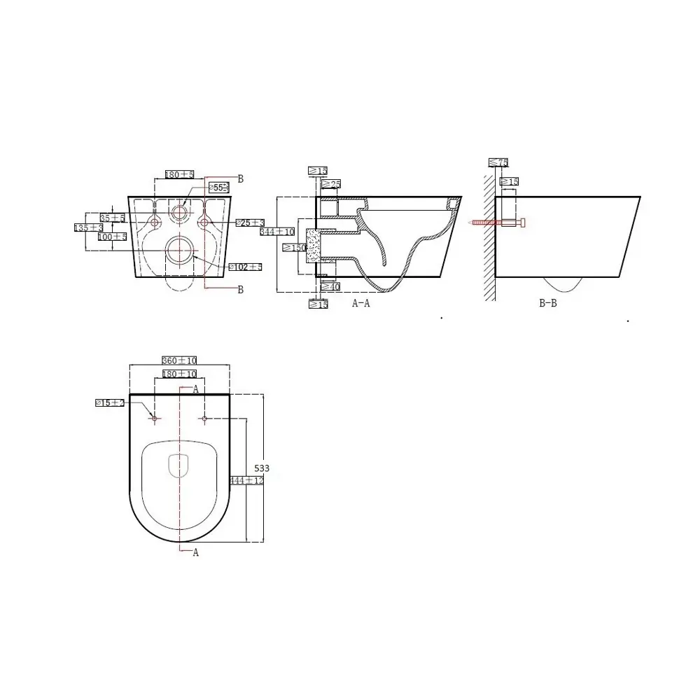 Aquatek Оберон: подвесной унитаз с инсталляцией и микролифтом 88941877 STLM-0998356 - Вид №17