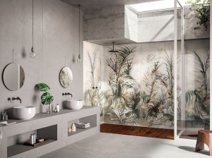 Напольное покрытие из керамогранита с эффектом ткани