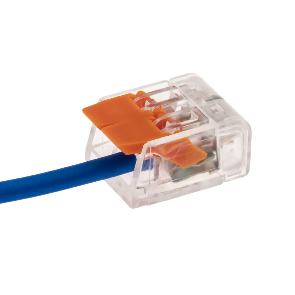 84509772 Клеммы соединительные монтажные с рычажком Duwi СМК 223-412 2-проводные 4мм² прозрачные 5шт 26612 9 STLM-1102142  - Вид №8