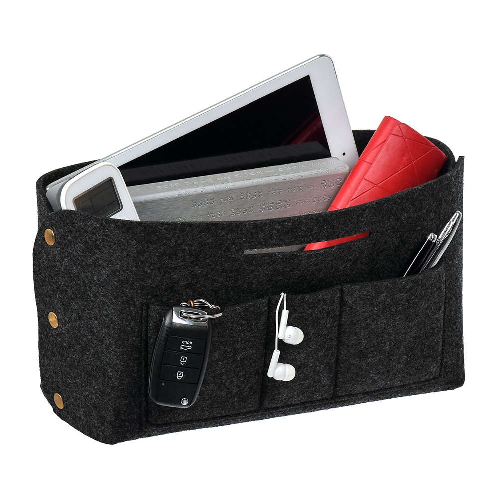 Корзина складная фетровая 6 л темно-серая Qwerty QWERTY  00-3971603 Серый  - Вид №4