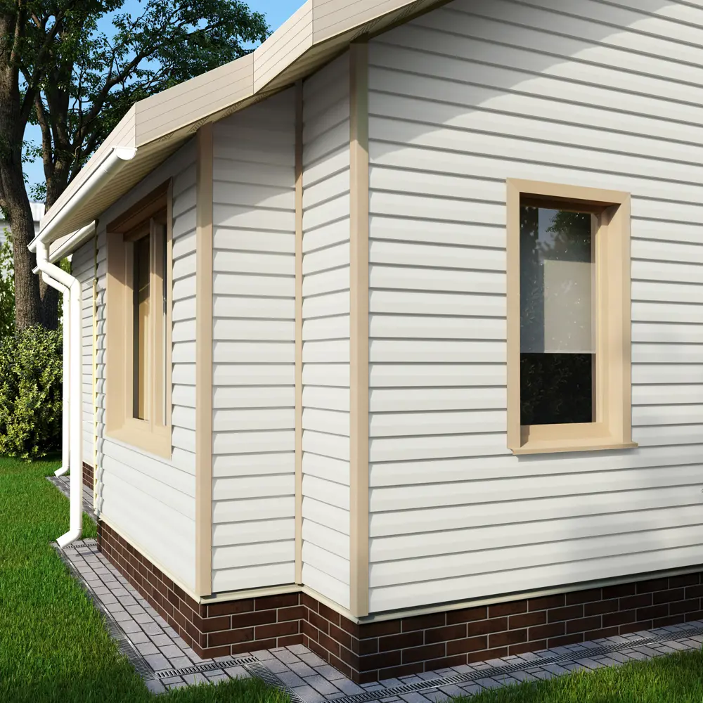 Сайдинг ПВХ брус 2700х203 мм белый, 0.548 м2 FINEBER STLM-2177779 - Вид №3