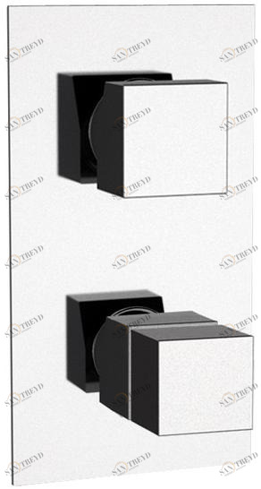 Remer Rubinetterie Термостатический смеситель для душа с трехходовым переключателем Qubika thermo Qt 93 7