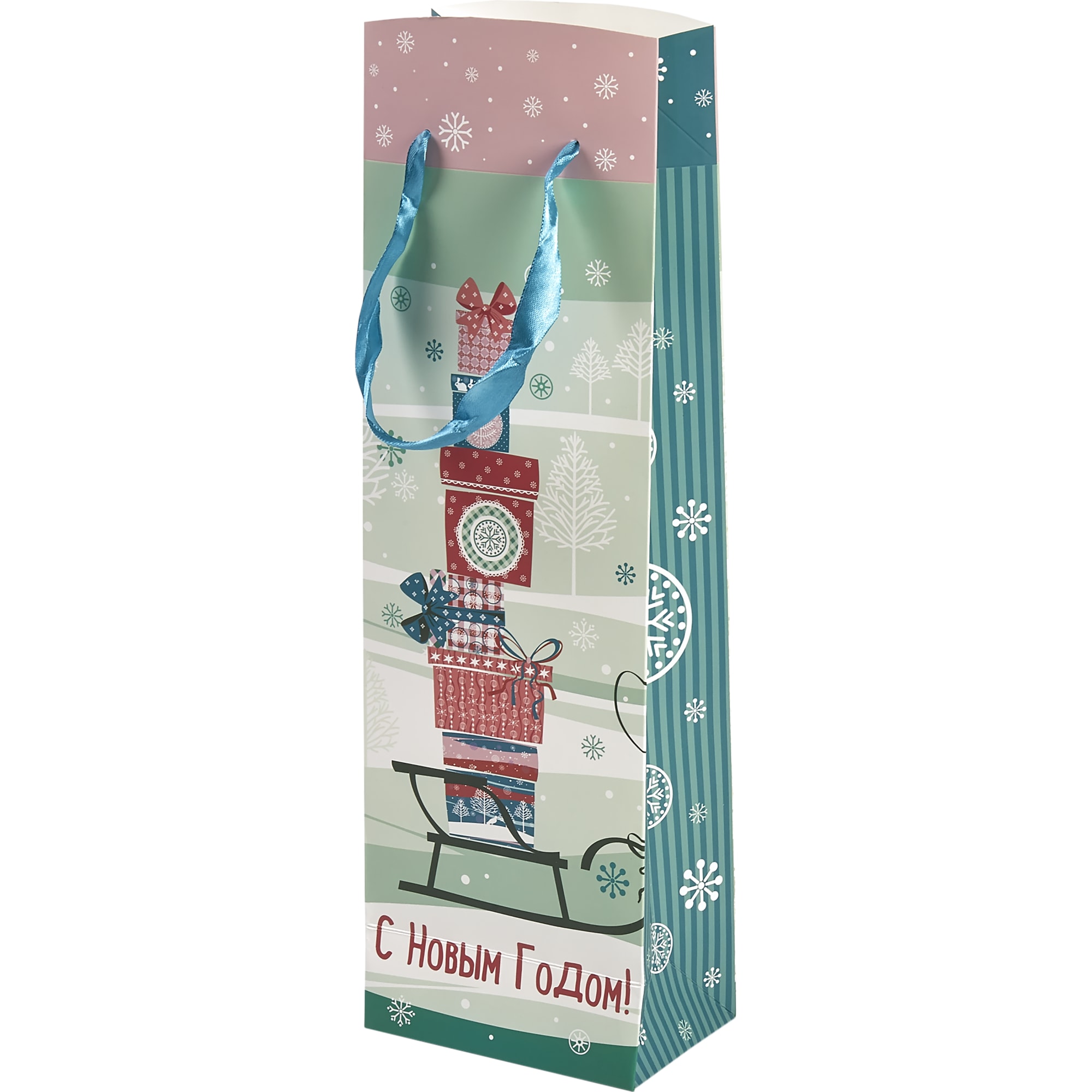 82304863 Пакет подарочный «Подарки» 13x35 см Santreyd  - Вид №1