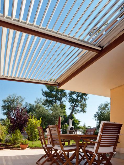 MV Living Отдельностоящая алюминиевая пергола с регулируемыми жалюзи Bioclimatiche sun-id-1397812 - Вид №6