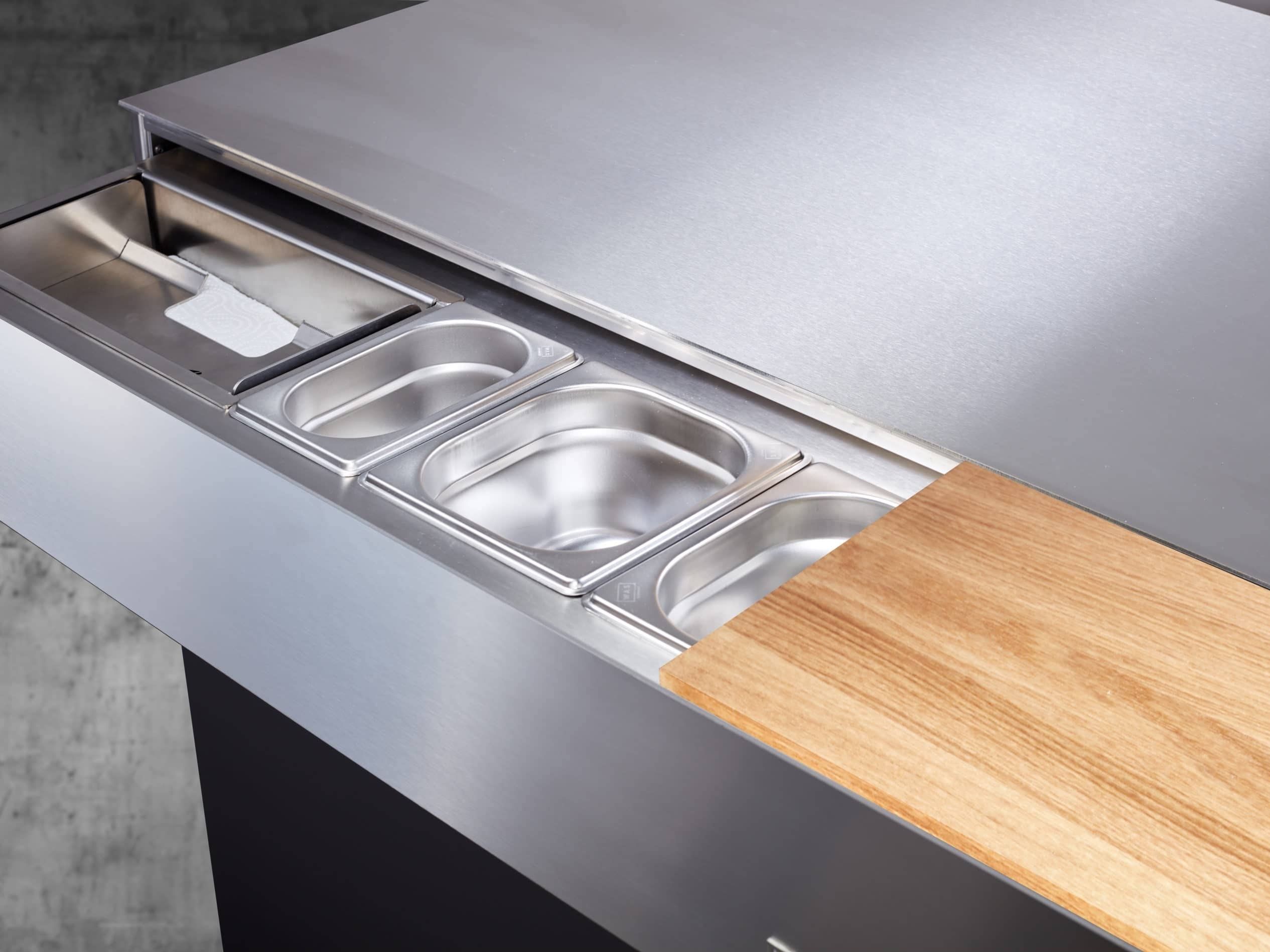 Наружная кухня из нержавеющей стали Flammkraft BLOCK M ARCH-00122312 - Вид №8