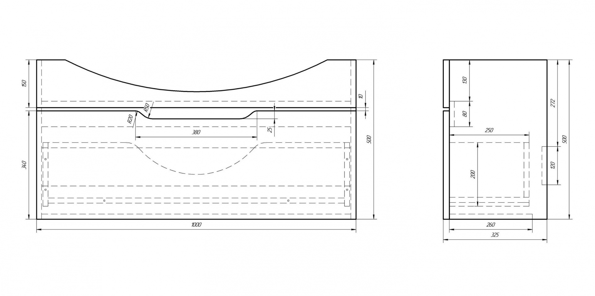 Тумба Laguna 105 DREJA 990104 - Вид №1
