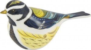 10611705 Royal Crown Derby Пресс-папье Royal Crown Derby "Большая синица" 6,5см Фарфор костяной