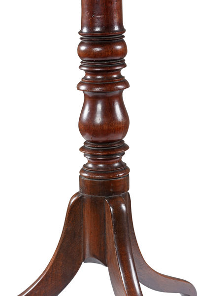 SOR27454 Стол для штатива из красного дерева с тарелкой ijlbrown  - Вид №2