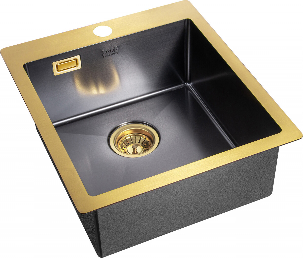 Мойка кухонная ZorG Inox A 4551 BR/GRAFIT из нержавеющей стали, графит/бронза