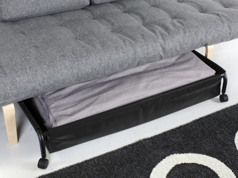 Кушетка Rollo с матрасом Rollo Classic Round и ящиком для белья синяя Innovation Living ROLLO528 - Вид №3