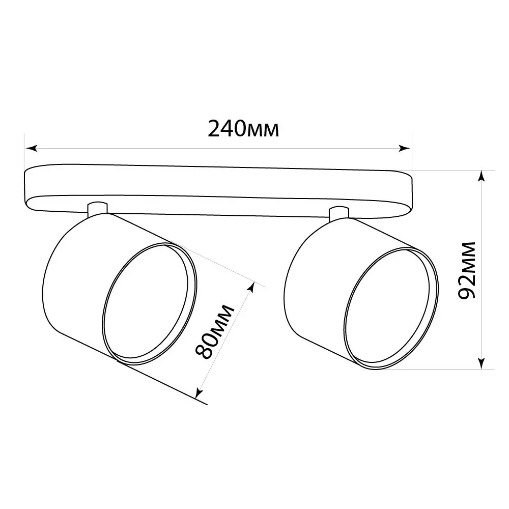 Спот поворотный под лампу Feron ML212 2 лампы GX53 цвет черный STLM-2058289 - Вид №7