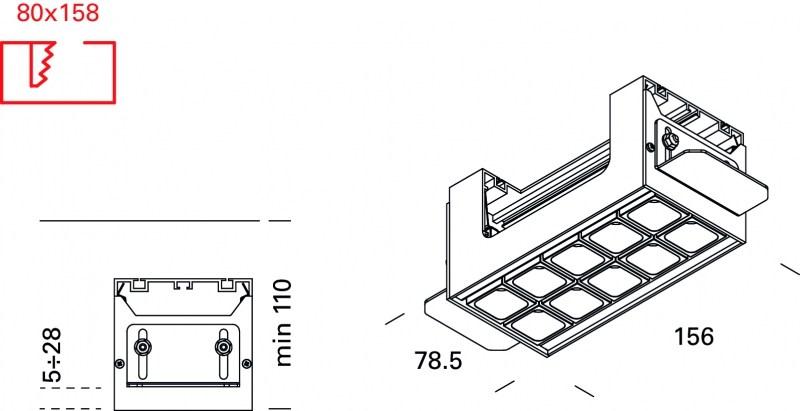 Lucifero's Многофункциональный встраиваемый светодиодный светильник Leva sun-id-1487469 - Вид №6