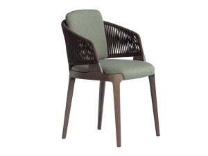 Мягкое тканевое кресло с подлокотниками