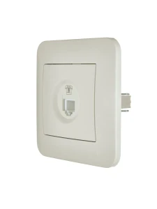 ASTI Розетка телефонная евро жемчужно-белый перламутр