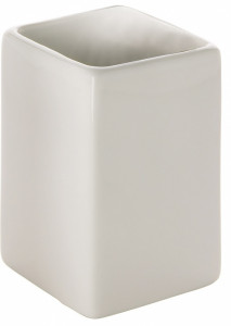 VE98(02) Gedy G-Verbena, настольный керамический стакан, белая керамика