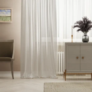 Тюль на ленте Inspire Sepon 300x280 см цвет белый