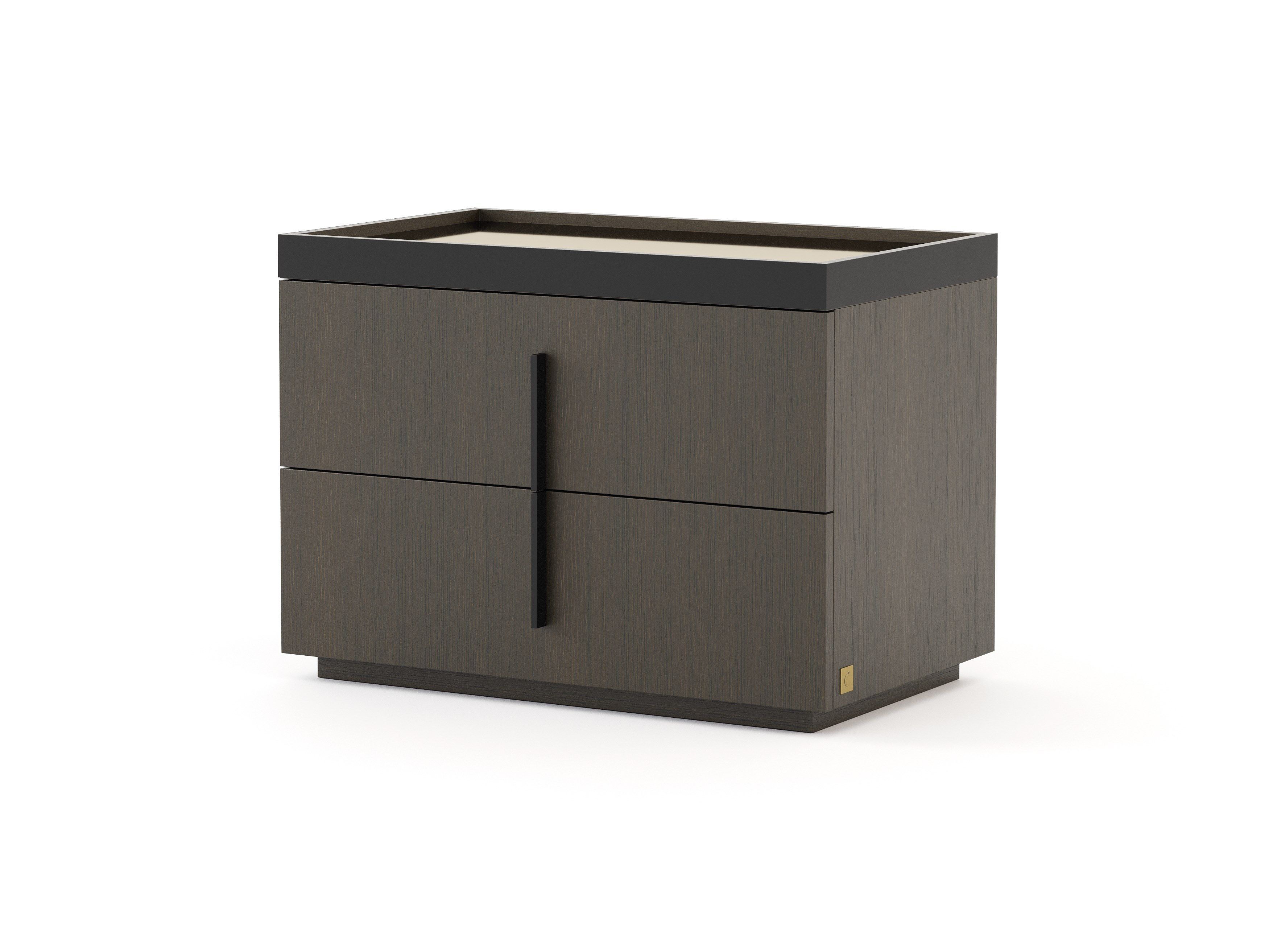 Прямоугольная прикроватная тумбочка из шпона с ящиками Stylish Club ARCH-00040121 - Вид №9