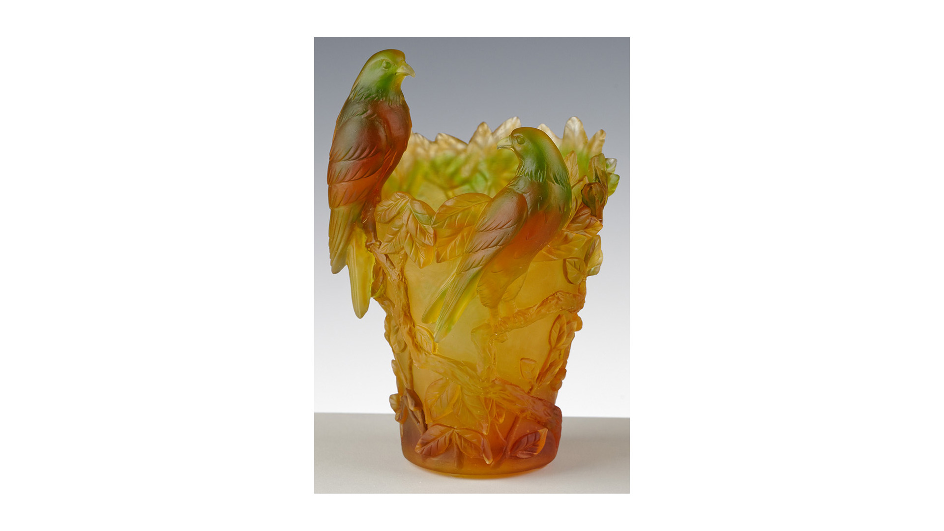 10674617 Cristal de Paris Ваза Cristal de Paris Попугаи 20см, хрусталь Хрусталь  - Вид №1