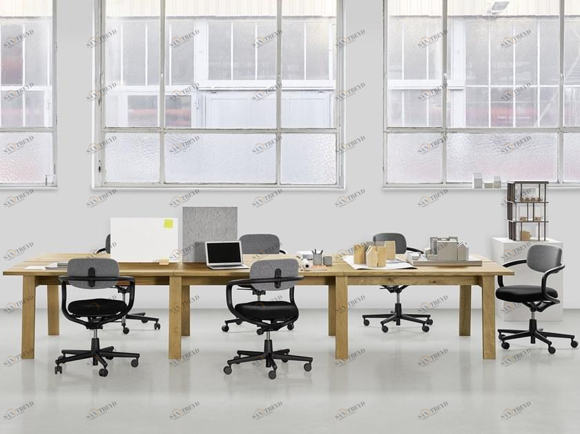 e15 Прямоугольный рабочий стол из массива дерева Basis sun-id-1463471