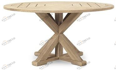 Ethimo Круглый садовый стол из тика Cronos Cstt0100