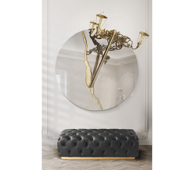 0-078 Люмьер круглое зеркало Boca Do Lobo  - Вид №9