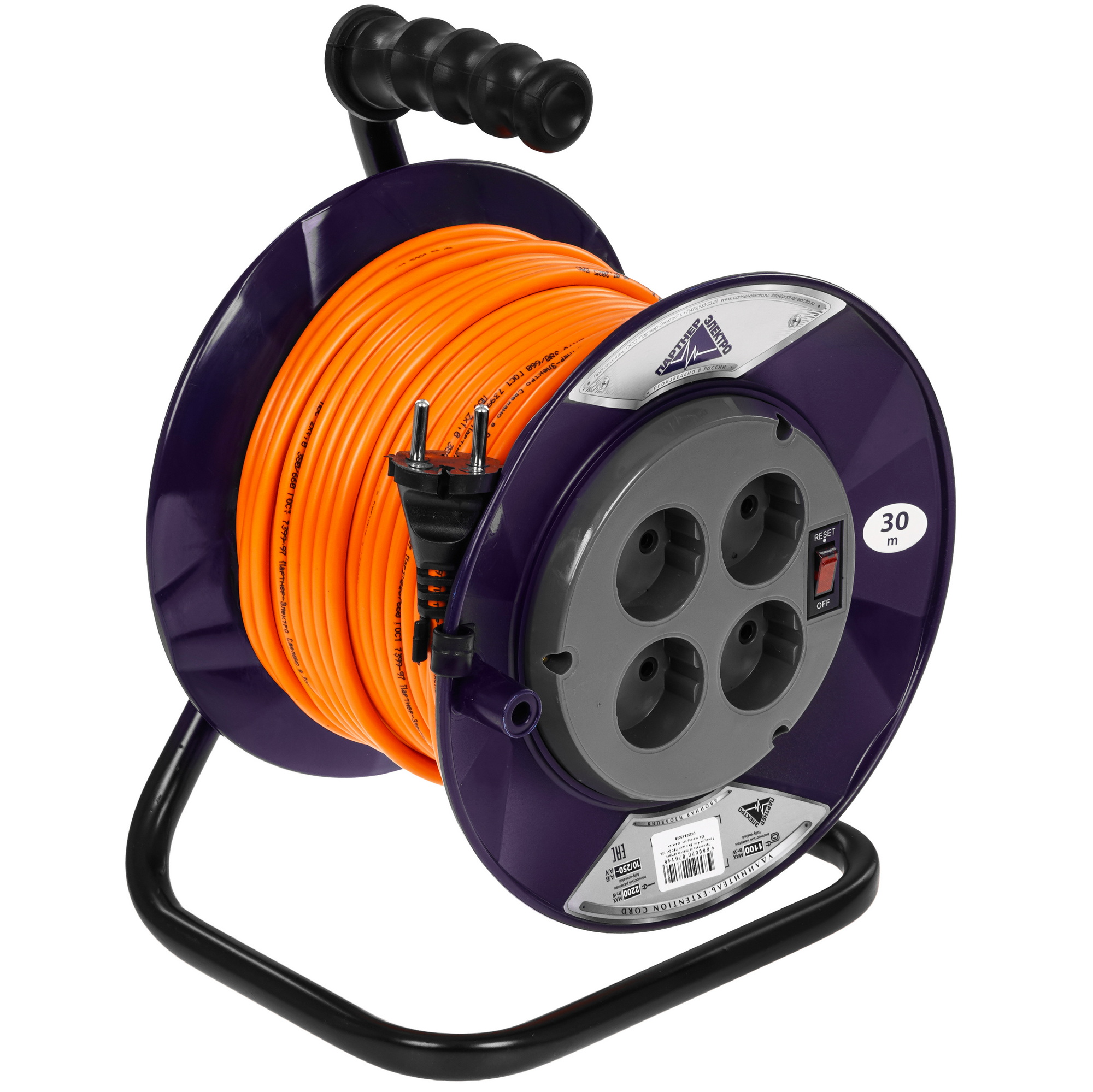 Удлинитель Партнер-электро PowerLine серый 9280522 STDN-0135777