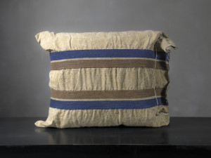 Льняная и хлопковая квадратная подушка