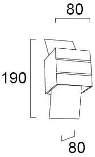 Terzo Light Настенный светильник прямого и отраженного света из алюминия  V4078600  - Вид №2