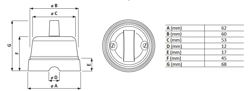 Поворотный переключатель безеля GI Gambarelli White Italy ARCH-00078322 - Вид №2