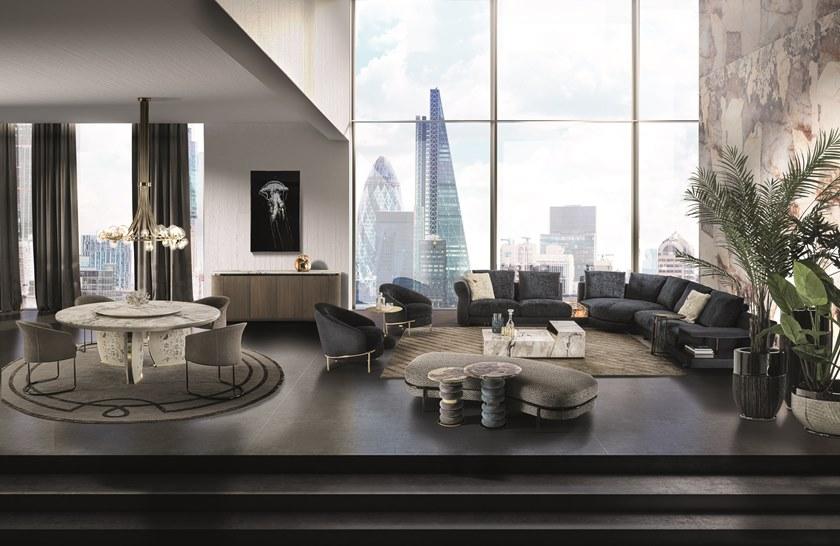 Longhi Модульный тканевый диван Loveluxe 2020 – sartoria collection sun-id-1513575 - Вид №4