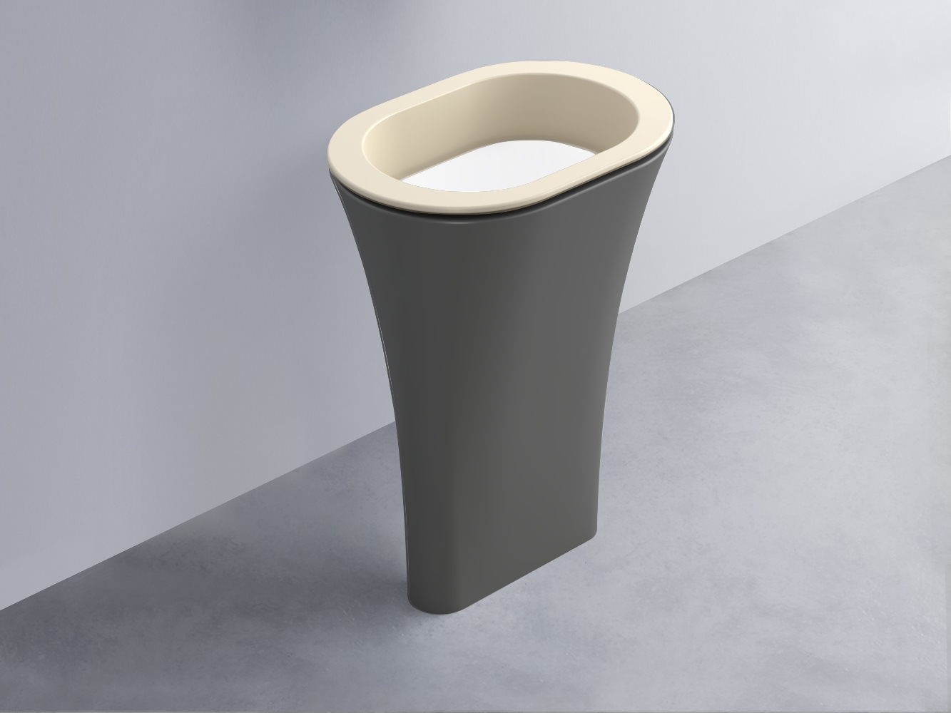 AMLA65-LN+AMPILO-BL+AMCOLO-CM Раковина Amedeo Ovale отдельностоящая cielo Enjoy + Amedeo Ceramica Cielo