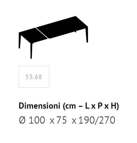 Прямоугольный выдвижной стол из стали и SuperMarmo Bontempi Casa DUKE ARCH-00056212 - Вид №14