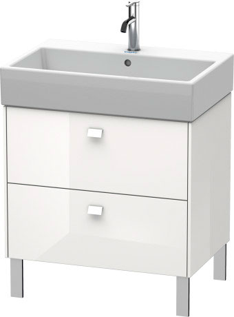 BR443401818 Brioso Тумбочка напольная Белый матовый, декор Duravit - Вид №2