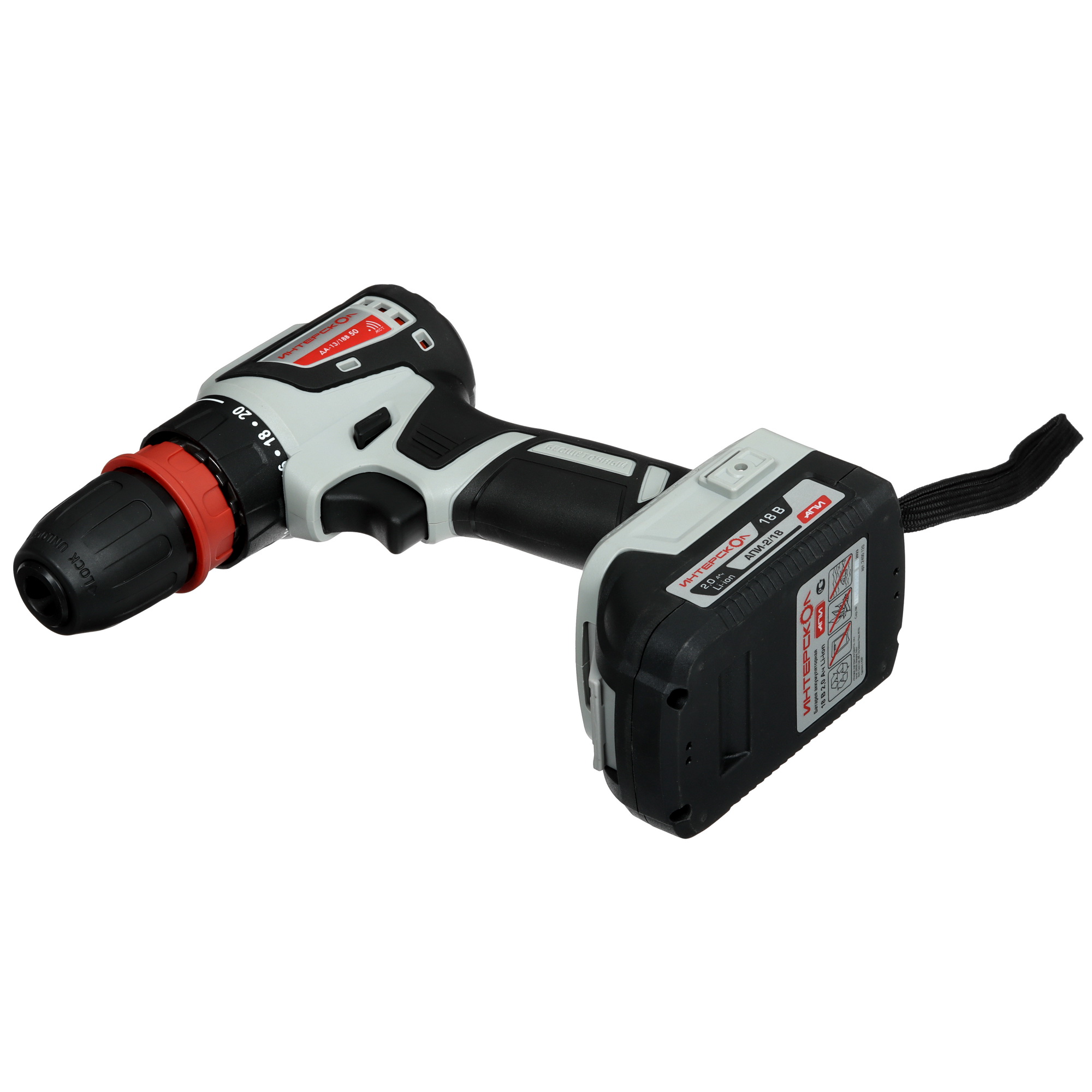 Дрель-шуруповерт Интерскол ДА 13/18В 50 Комби АПИ 18V 9084838 STDN-0093274 - Вид №6