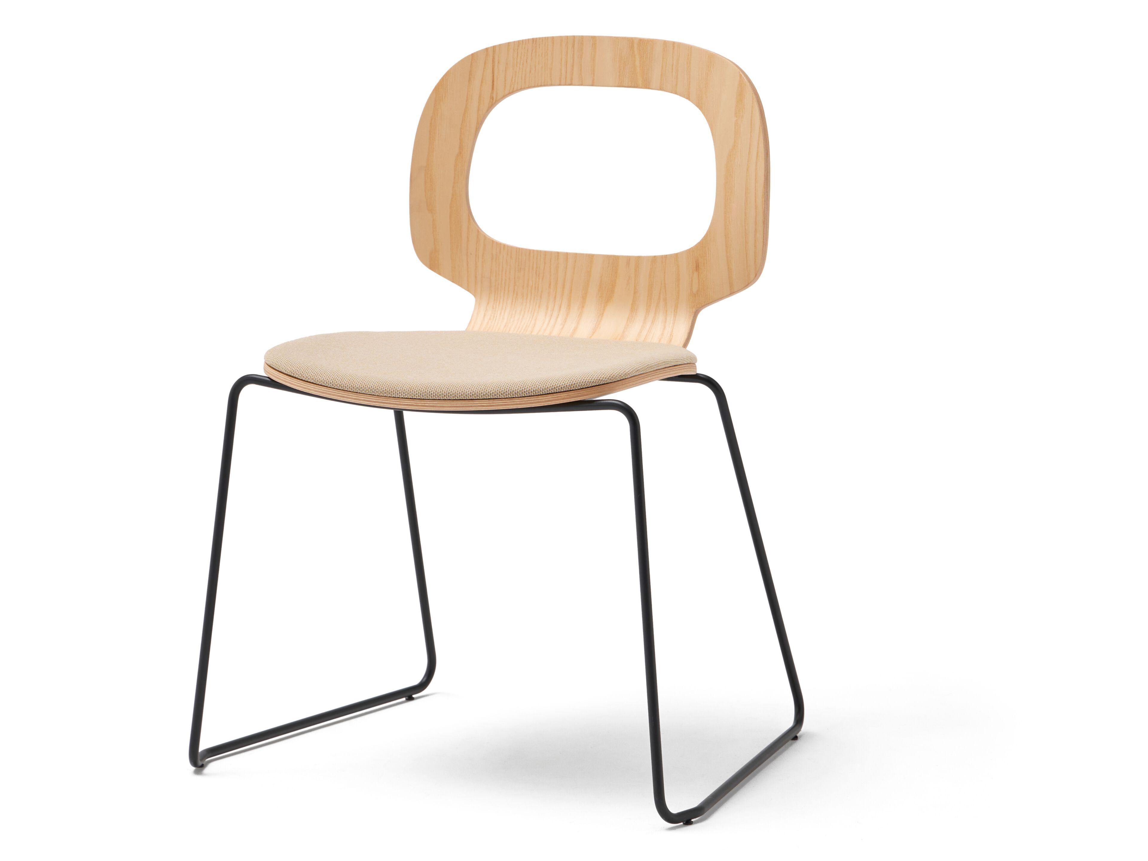 Стул из ясеня с мягким сиденьем Blasco&Vila Halo ARCH-00091896