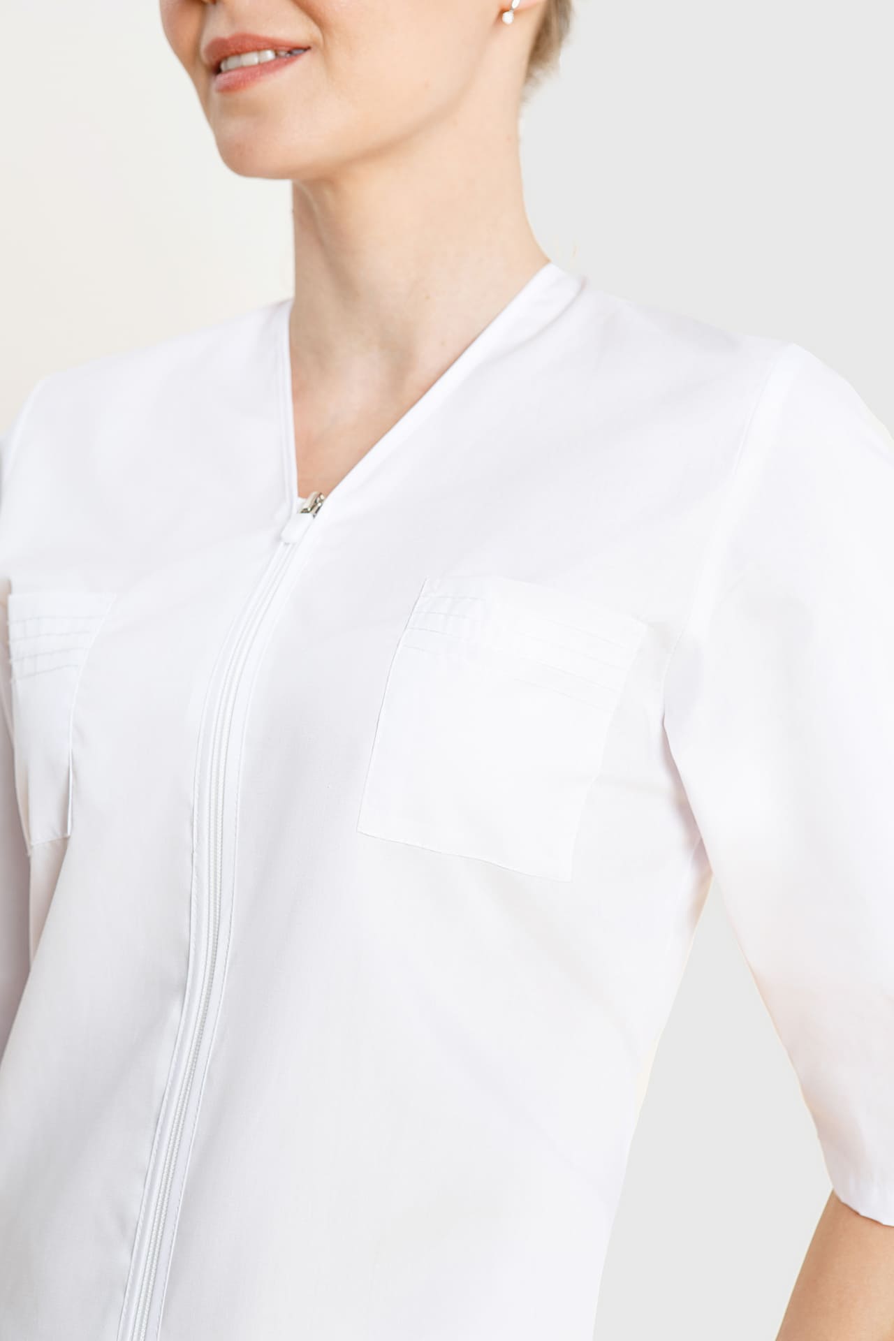 66193 Куртка "Сервис" белая  Медицинская одежда  размер 50/158-164 Спецодежда  - Вид №7