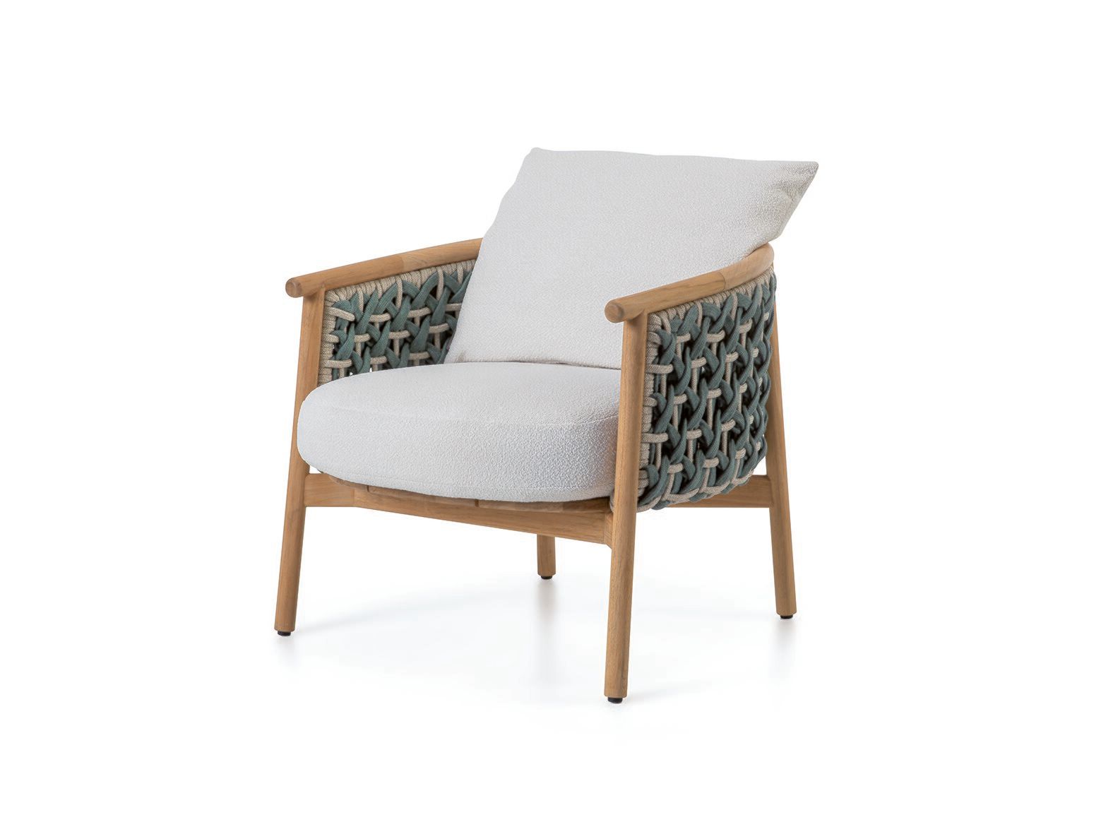 Садовое кресло из тикового дерева с подлокотниками Ethimo патио ARCH-00107007